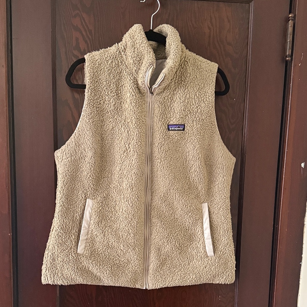 Patagonia Tan Fleece Vest